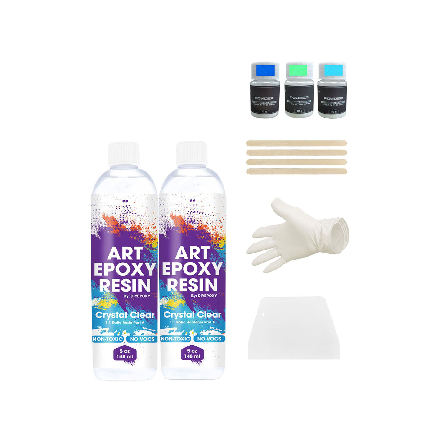 DIY Art Epoxy Resin 1:1 ratio crystal clear epoxy resin for art 10 oz kit#size_10-oz-295-ml