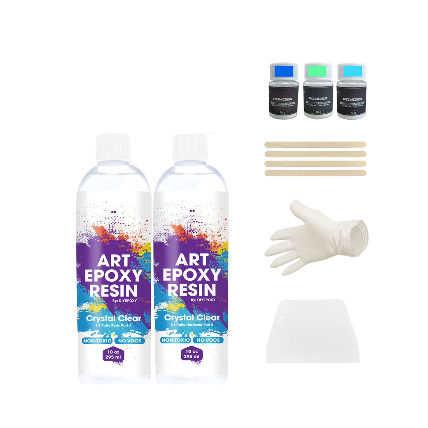DIY Art Epoxy Resin 1:1 ratio crystal clear epoxy resin for art 20 oz kit#size_20-oz-591-ml